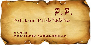 Politzer Piládész névjegykártya